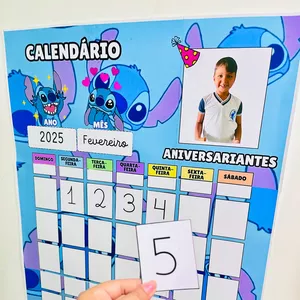 Imagem de capa para o Ebook Calendário de Parede do Stitch