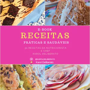 Imagem de capa para o Ebook E-book Receitas Práticas e Saudáveis