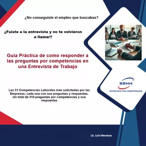 Imagen de portada para Ebook Guía práctica de cómo responder a las preguntas por competencias en una entrevista de trabajo