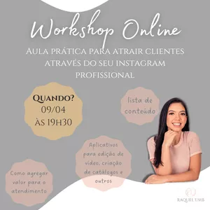 Imagem de capa para o Evento online Como atrair clientes através do Instagram