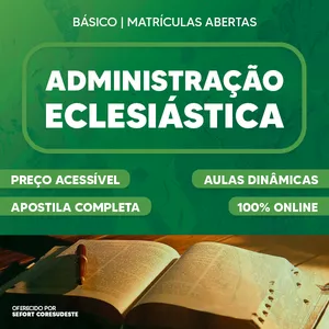 Imagem de capa para o Curso online Curso de Administração Eclesiástica
