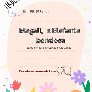 Imagem de capa para o Ebook Habilidades sociais: História Infantil - Magali, a Elefanta bondosa