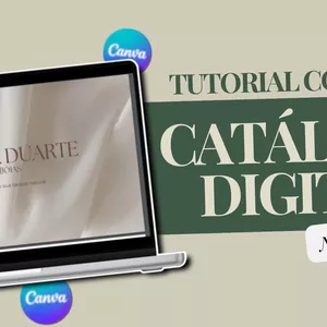 Imagem de capa para o Ebook MODELO DE CATÁLOGO DIGITAL NO CANVA