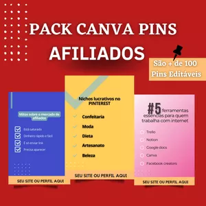 Curso Pack Canva Pins Afiliados