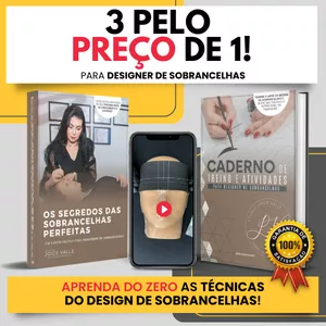 E-BOOK 3 EM 1 DESIGN DE SOBRANCELHAS por JD Empreenda Online