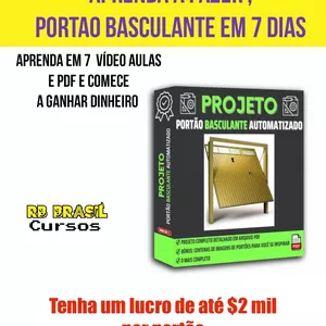 Imagem do curso aprenda a fazer portao basculante em 7 dias e fature muito 