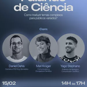 Imagem de capa para o Evento online Falando de CIÊNCIA para qualquer um!