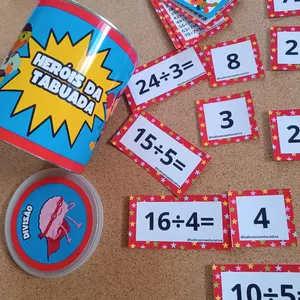 Imagem de capa para o Ebook Heróis da tabuada - Divisão 