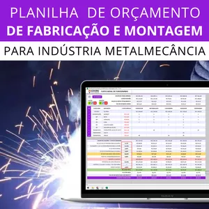 Imagem de Planilha de Orçamento de Fabricação e Montagem criado por Gooru Soluções Digitais na hotmart