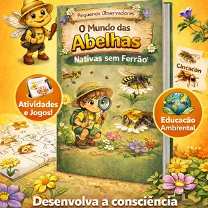Imagem de capa para o Ebook Pequenos Observadores – O Mundo das Abelhas Nativas Sem Ferrão
