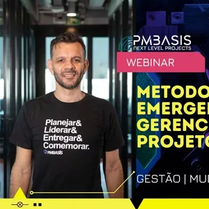Imagem de capa para o Curso online [WEBINAR] USO DE METODOLOGIAS EMERGENTES NA GESTÃO DE PROJETOS