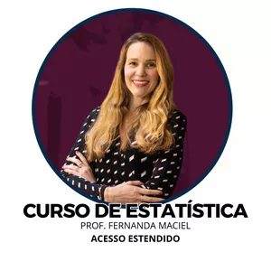 Imagem de capa para o Curso online Curso de Estatística da Prof. Fernanda - Acesso estendido