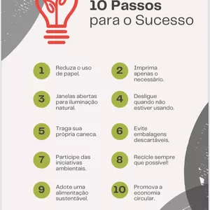 Imagem de capa para o Ebook 10 passos para o sucesso sustentável 