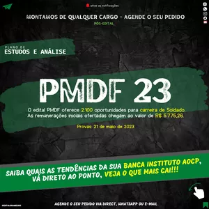 Imagem de capa para o Ebook PLANO DE ESTUDOS - PMDF 2023 - PÓS-EDITAL - SOLDADO