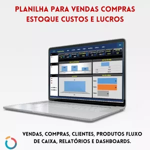 Imagem de capa para o Curso online Planilha Para Vendas E Compras Estoque Custos E Lucros