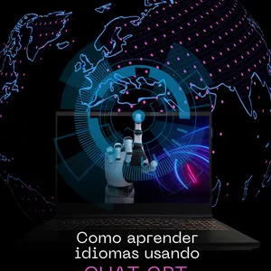 Imagem de capa para o Ebook Como aprender inglês usando Chat GPT