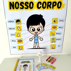 Imagem de capa para o Ebook Kit tema Nosso Corpo