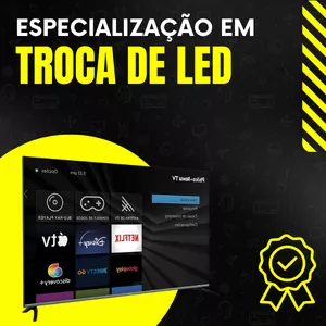 Especialização em troca de LEDs em TVs do absoluto zero ao nível profissional