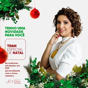Imagem de capa para o Ebook Funções Executivas- TDAH Especial de Natal