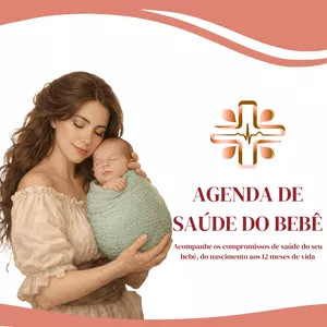 Imagem de capa para o Ebook AGENDA DE SAÚDE DO BEBÊ 2026