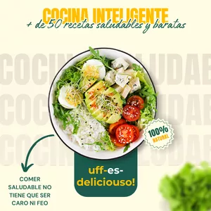 Imagen de portada para Curso online Cocina Inteligente: + de 50 recetas saludables y baratas para cada día