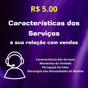 Imagem de capa para o Ebook Aula Pronta - Características dos Serviços e Sua Relação com Vendas
