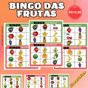 Imagem de capa para o Ebook Bingo das frutas