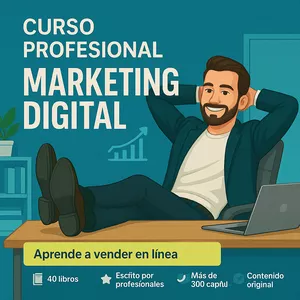 Imagen de portada para Ebook Aprende a vender online- Curso marketing digital con 40 E-books