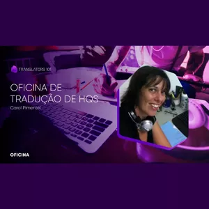 Imagem de capa para o Curso online Oficina — Oficina de tradução de HQs — Carol Pimentel