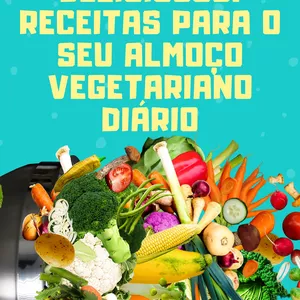 Imagem de capa para o Ebook Almoços Vegetarianos Deliciosos: Receitas para o Seu Almoço Vegetariano Diário
