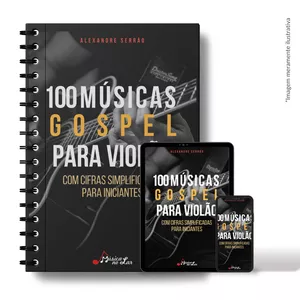 Imagem de capa para o Ebook 100 Cifras Gospel [Apostila Impressa]