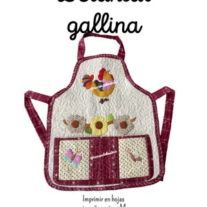 Imagen de portada para Curso online Delantal gallina Patchwork