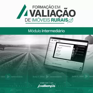 Imagem de capa para o Curso online Curso Formação em Avaliações de Imóveis Rurais | Módulo Intermediário