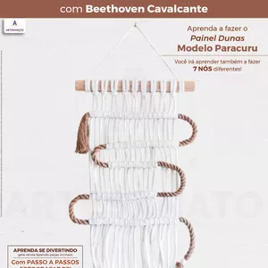 Imagem de capa para o Ebook Apostila Digital – Macramê in Casa com Beethoven Cavalcante – Painel Dunas (Paracuru)