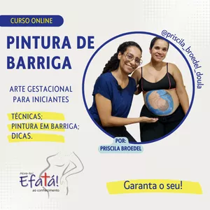 Imagem de PINTURA DE BARRIGA by Efatá - Arte Gestacional para Iniciantes criado por Priscila Broedel na hotmart