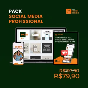 Imagem de capa para o Ebook Pack Social Media Profissional