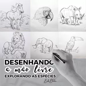 Imagem de capa para o Curso online Curso de desenho de animais : explorando as espécies 