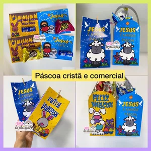 Imagem de capa para o Ebook Lembrancinhas de Páscoa- Cristã e comercial