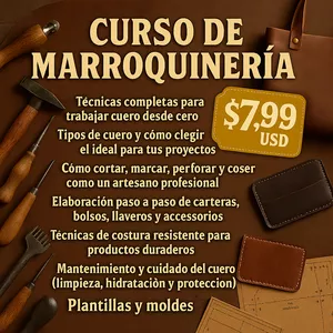 Imagen de portada para Ebook CURSO MARROQUINERIA