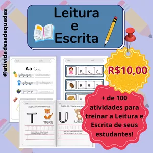 Imagem de capa para o Ebook Atividades Escolares de Leitura e Escrita 