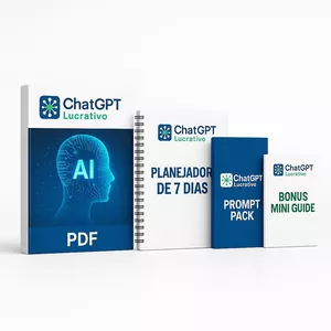 Imagem de capa para o Ebook ChatGPT Lucrativo: 30 Formas de Ganhar Dinheiro com Inteligência Artificial