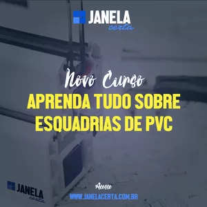 Imagem de capa para o Curso online Aprenda tudo sobre Esquadrias de PVC