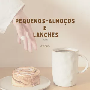 Imagem de capa para o Ebook Pequenos Almoços e Lanches - 3º edição
