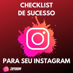 Imagem de capa para o Ebook Checklist de Sucesso para seu Instagram