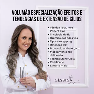 Imagem de capa para o Curso online Curso Especialização Efeitos e Tendências da Extensão de Cílios