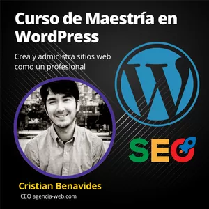 Imagen de portada para Curso online Curso de Maestría en WordPress: Crea y administra sitios web como un profesional