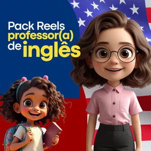 Imagem de Pack de Reels para Professores de Inglês criado por Romildo Junior na hotmart
