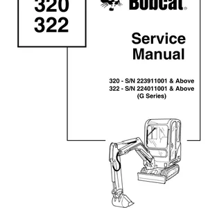 Cover image for Ebook BOBCAT 320 322 COMPACT EXCAVATOR SERVICE REPAIR SHOP MANUAL