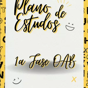 Imagem de capa para o Ebook Cronograma de Estudos da 1ª Fase OAB - Exame 43
