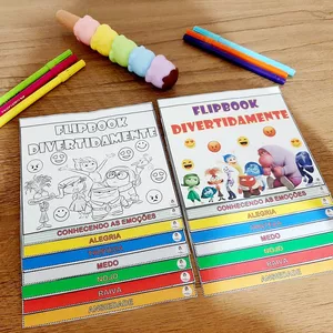 Imagem de capa para o Ebook 💜FLIPBOOK DIVERTIDAMENTE EMOÇÕES 